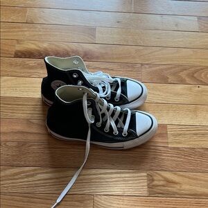 Converse Kids Black and White High-Top Sneakers